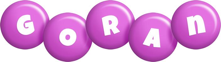 Goran candy-purple logo