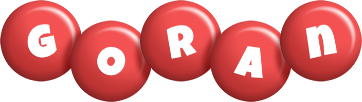 Goran candy-red logo