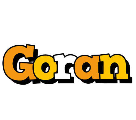 Goran cartoon logo