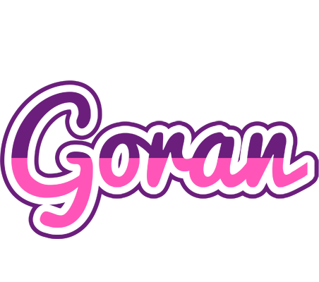 Goran cheerful logo