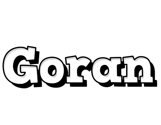 Goran snowing logo