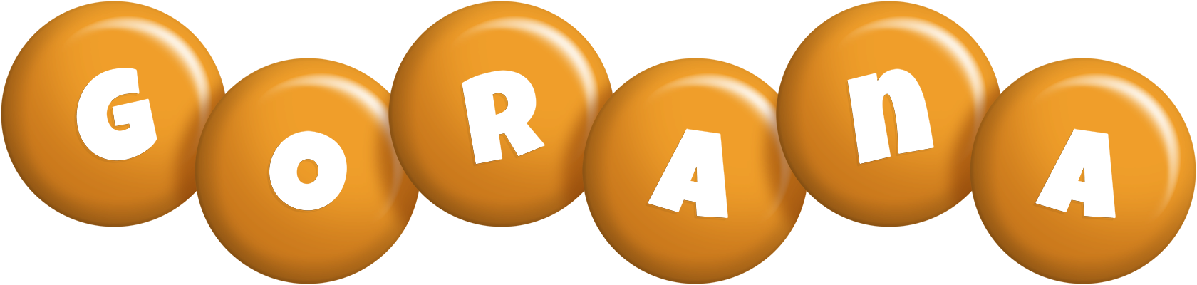Gorana candy-orange logo