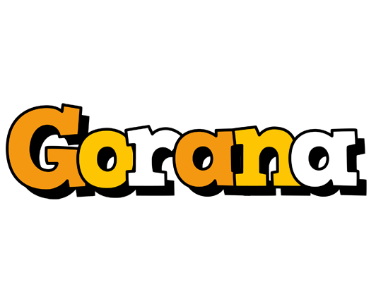 Gorana cartoon logo