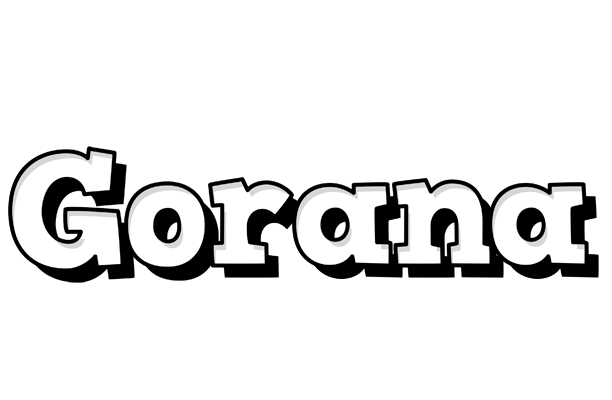 Gorana snowing logo