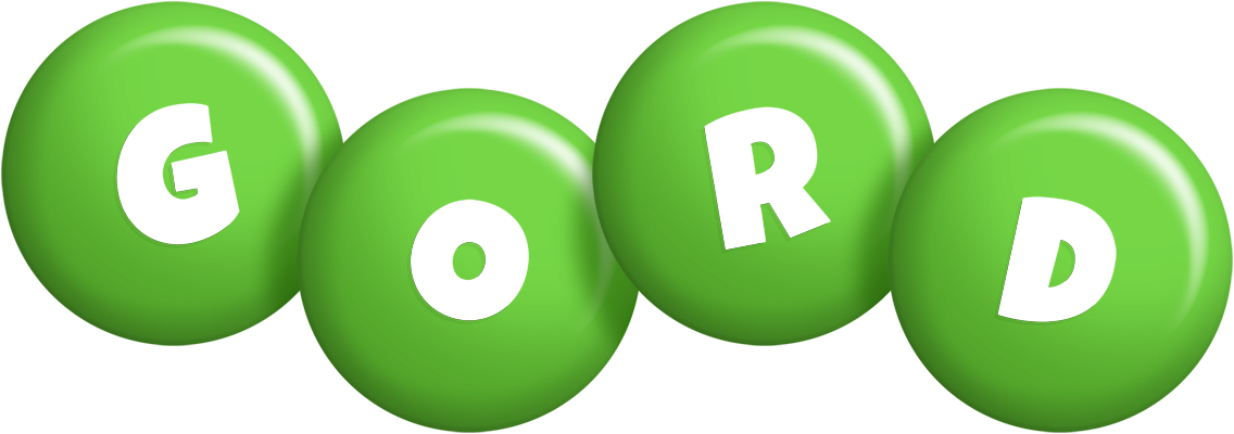 Gord candy-green logo