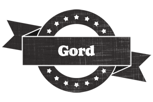 Gord grunge logo