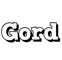 Gord snowing logo