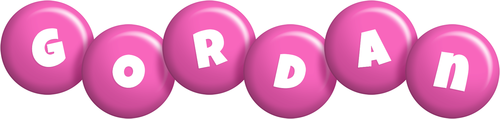 Gordan candy-pink logo