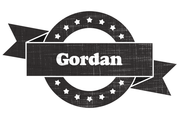 Gordan grunge logo