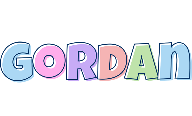 Gordan pastel logo