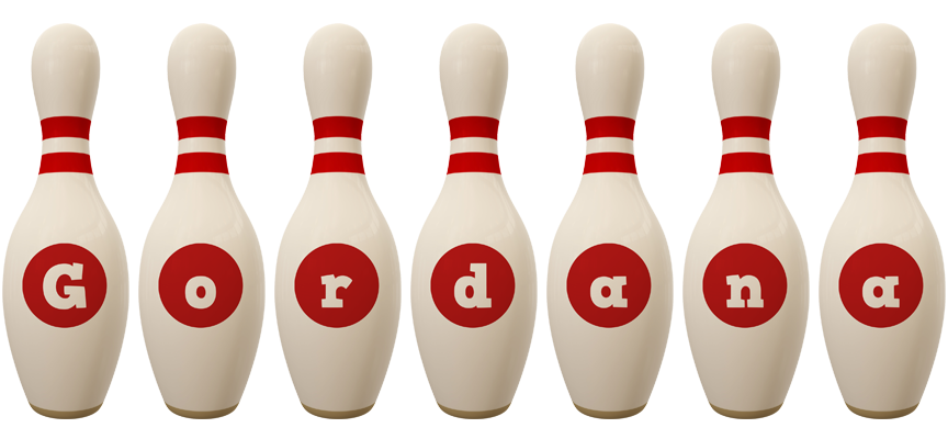 Gordana bowling-pin logo