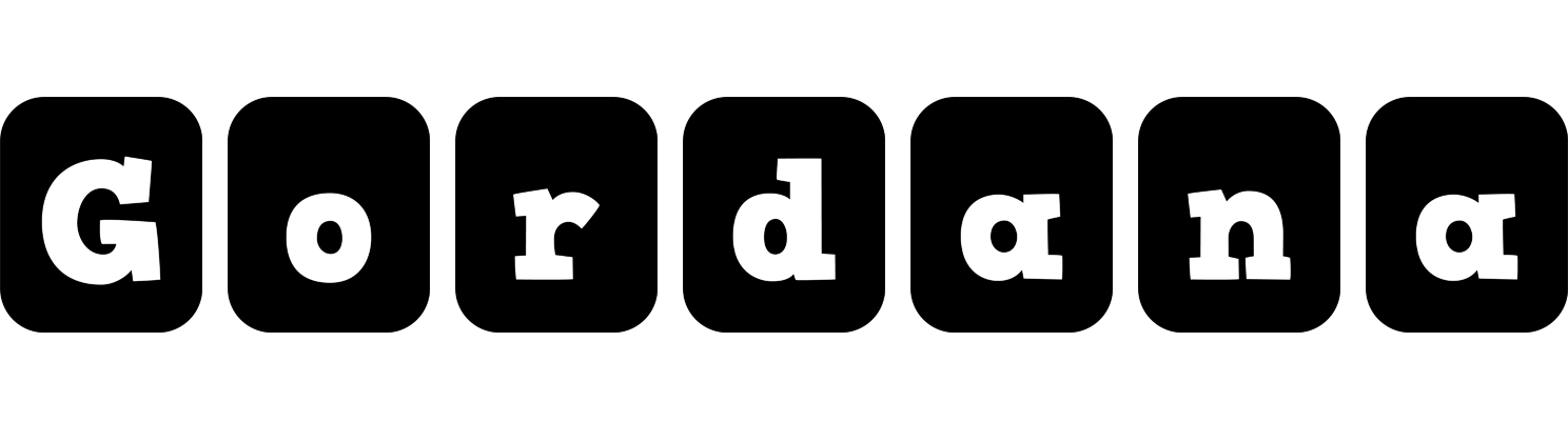 Gordana box logo