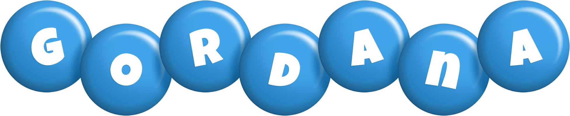 Gordana candy-blue logo