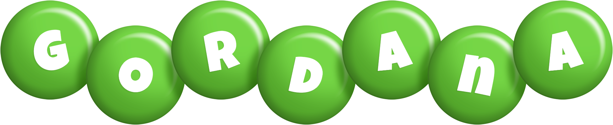 Gordana candy-green logo