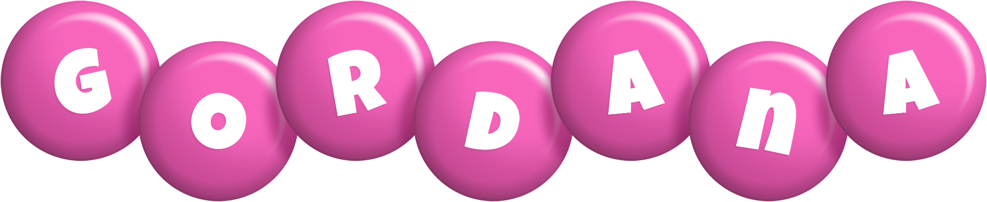 Gordana candy-pink logo