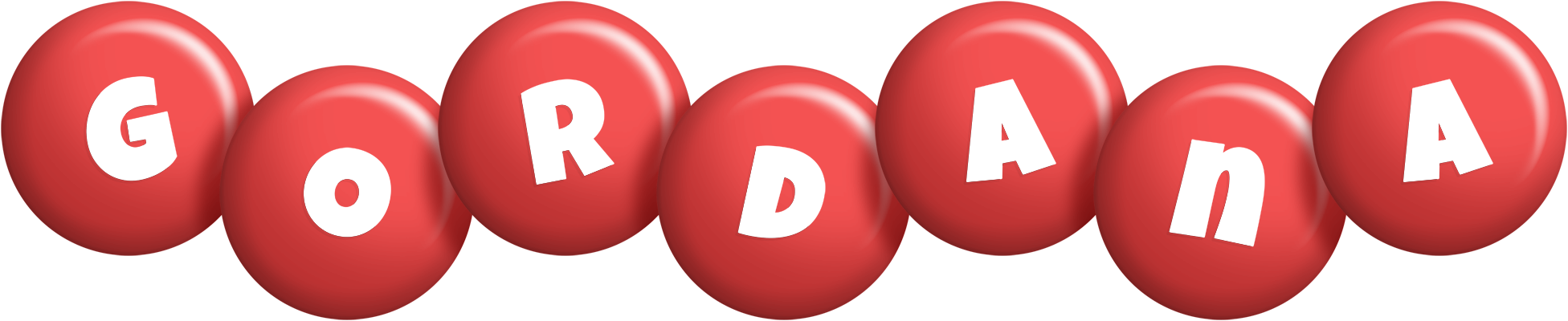 Gordana candy-red logo