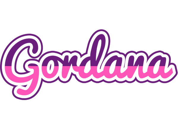 Gordana cheerful logo