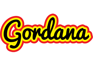 Gordana flaming logo