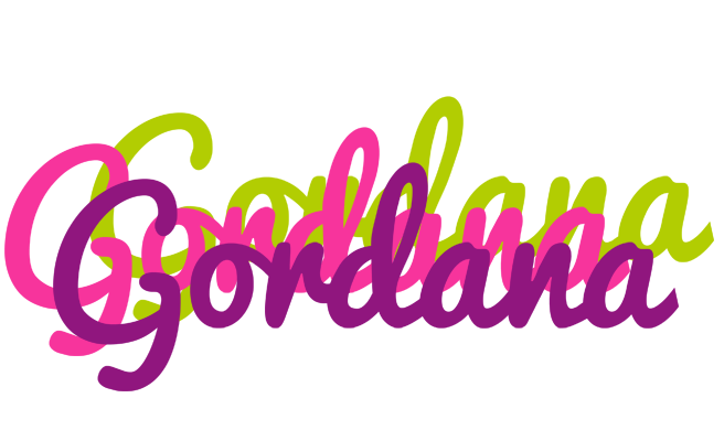 Gordana flowers logo