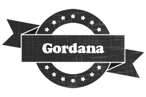 Gordana grunge logo