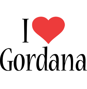 Gordana i-love logo