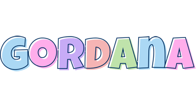 Gordana pastel logo