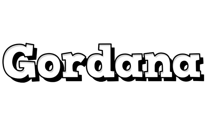 Gordana snowing logo