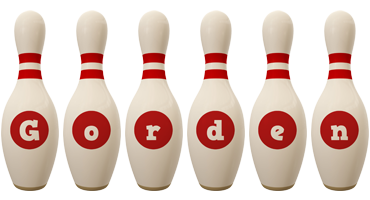 Gorden bowling-pin logo