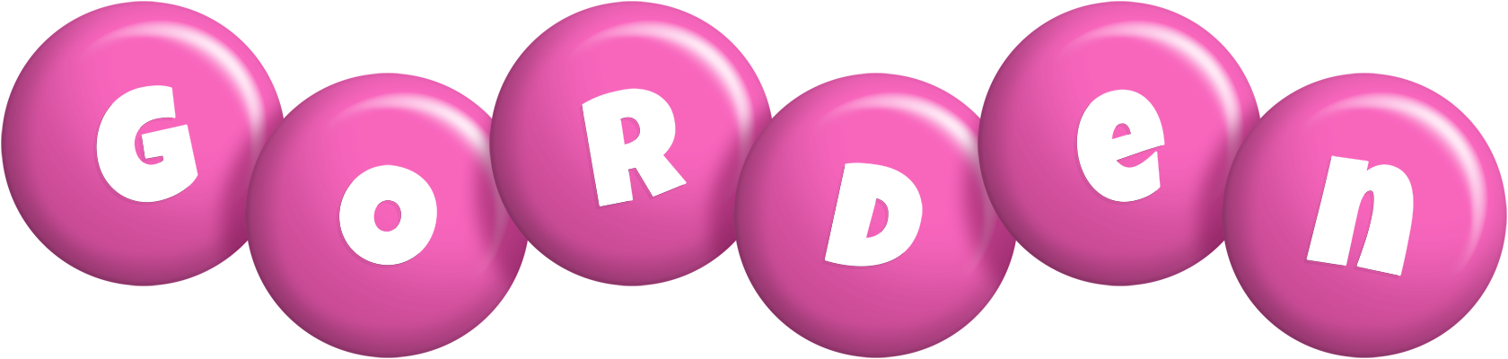 Gorden candy-pink logo