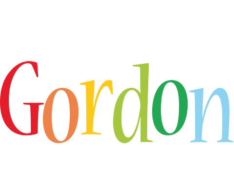 Gordon birthday logo