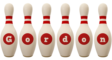 Gordon bowling-pin logo