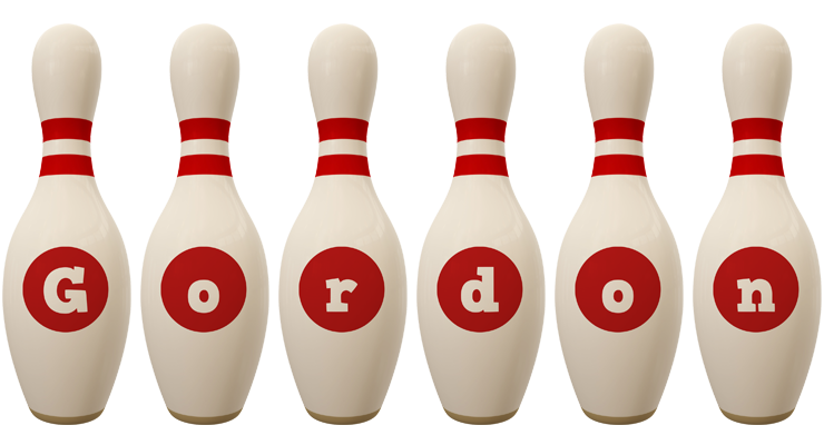 Gordon bowling-pin logo