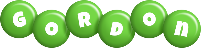 Gordon candy-green logo