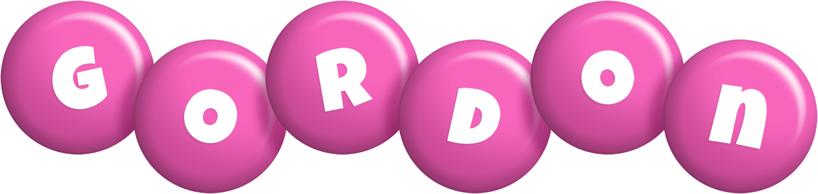 Gordon candy-pink logo