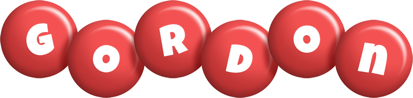 Gordon candy-red logo