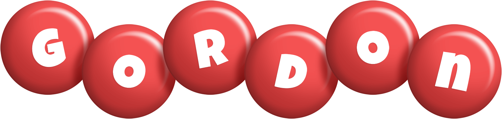 Gordon candy-red logo