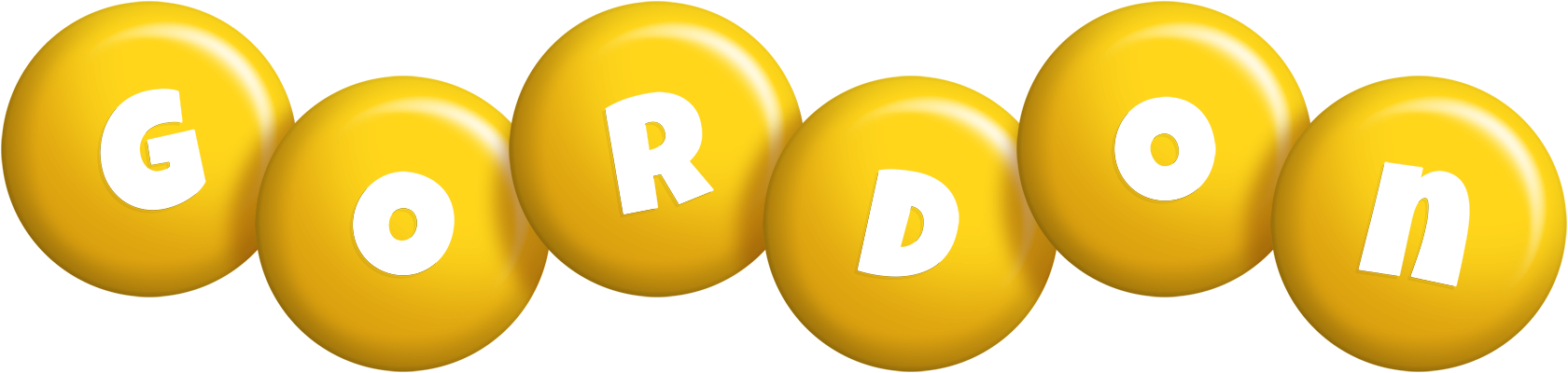 Gordon candy-yellow logo