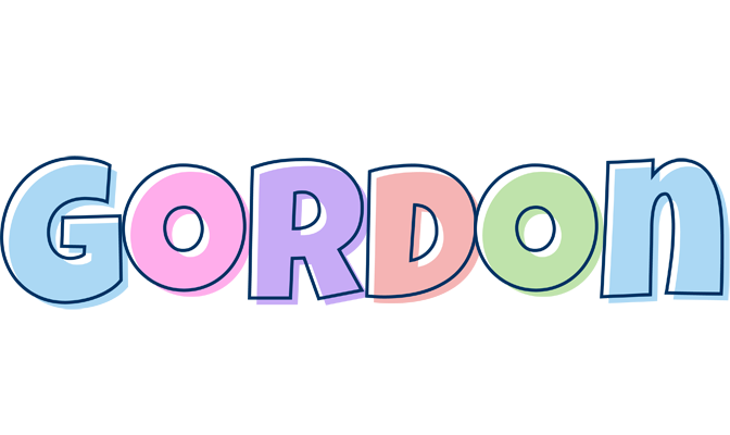 Gordon pastel logo