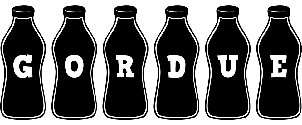 Gordue bottle logo