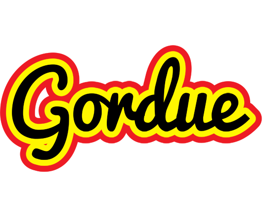 Gordue flaming logo