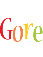 Gore birthday logo