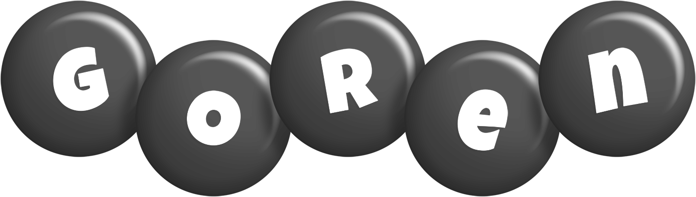 Goren candy-black logo