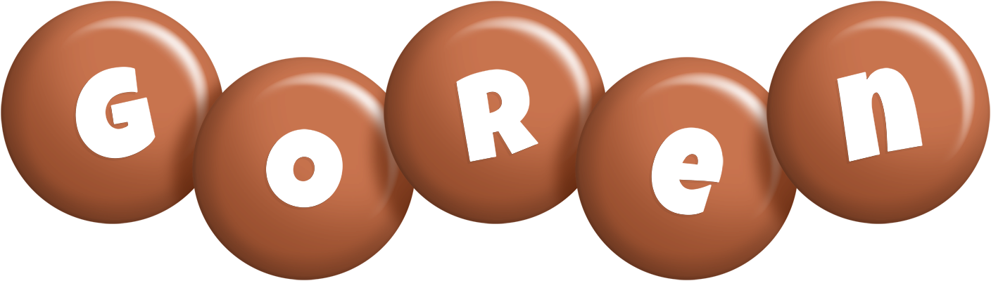 Goren candy-brown logo