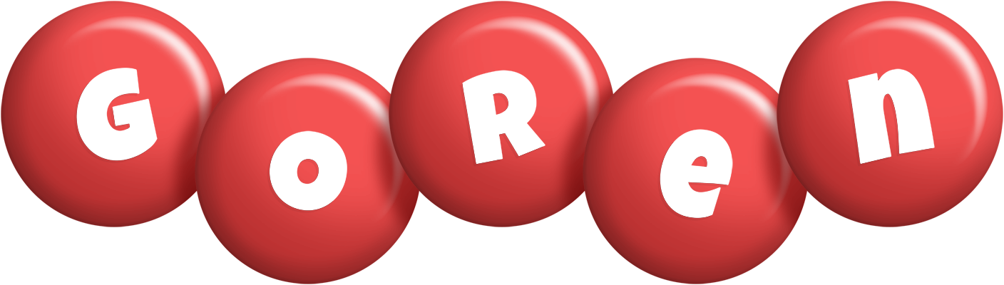 Goren candy-red logo
