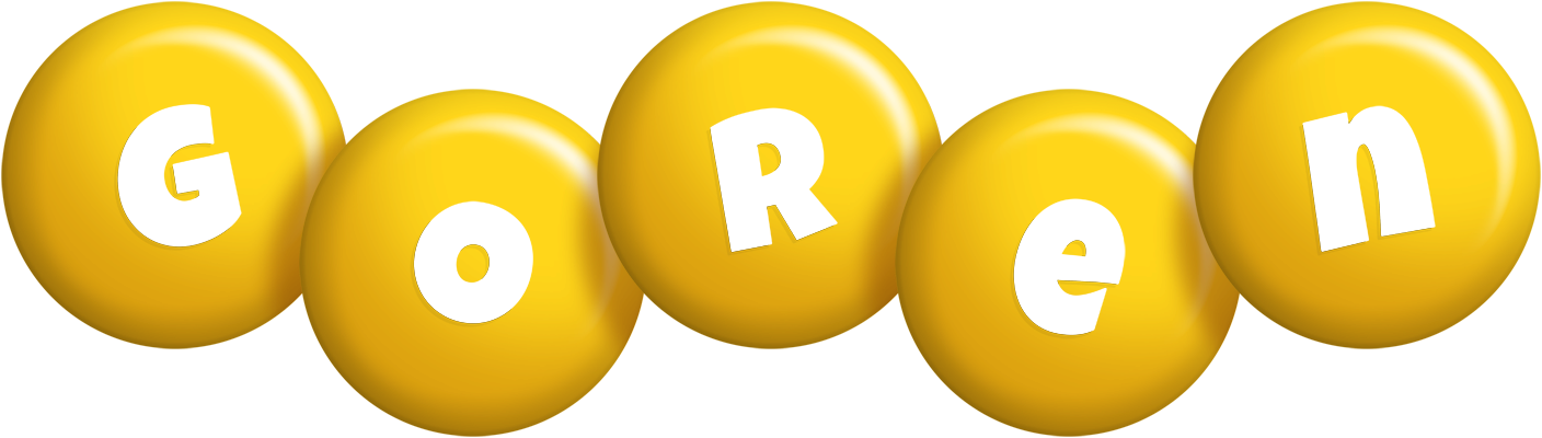 Goren candy-yellow logo
