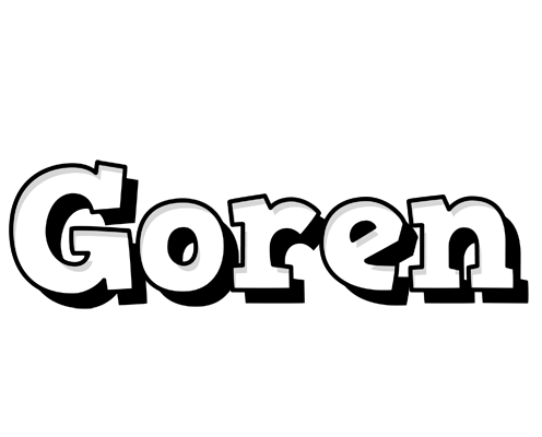 Goren snowing logo