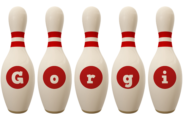 Gorgi bowling-pin logo