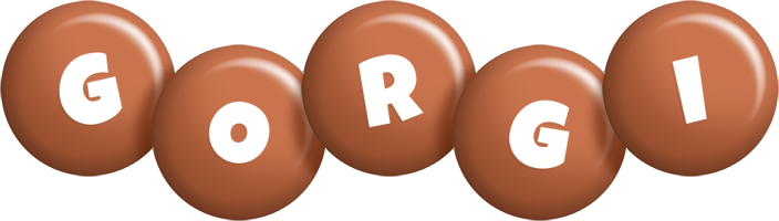 Gorgi candy-brown logo