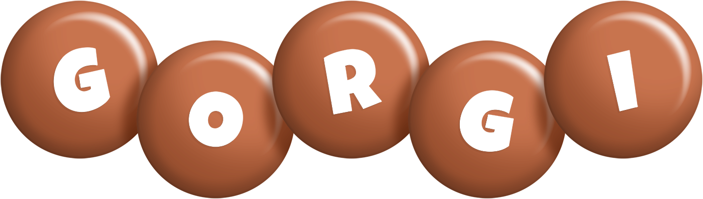 Gorgi candy-brown logo