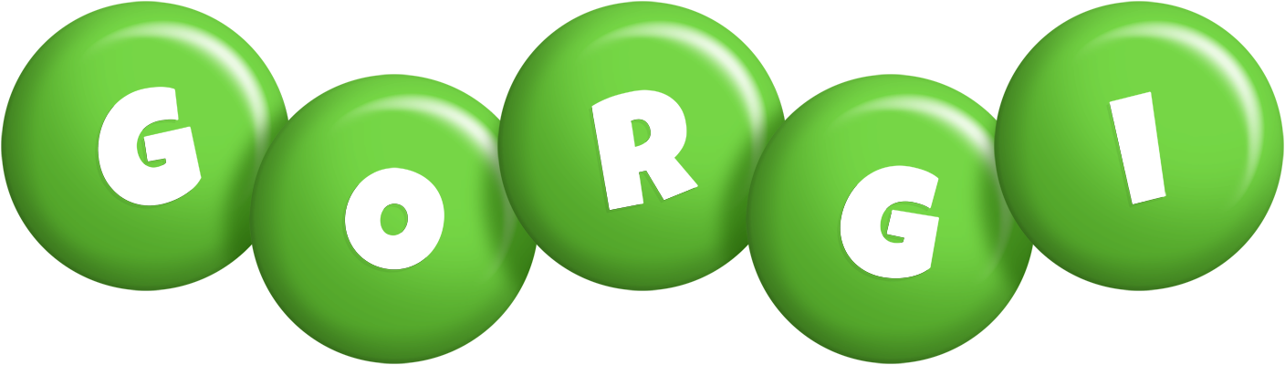 Gorgi candy-green logo